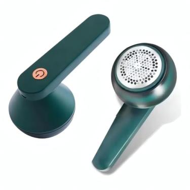 Imagem de Papa Bolinhas Elétrico Portátil Recarregável Removedor de Fiapos e Pelos USB com Lâmina Afiada de Aço Inox Ideal para Roupas Sofás e Tecidos em Geral Premium
