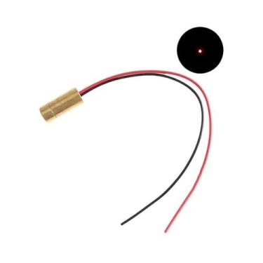 Imagem de Módulo Laser Vermelho 650nm 5mW Focalizável Ponto Linha Cruz Lente De 