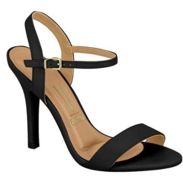 Imagem de Sandália Feminina Vizzano Salto Fino Fecho Tornozelo 6249464 Vermelho 34-Feminino