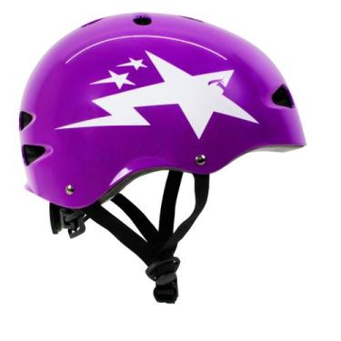 Imagem de Capacete Traxart Intermediário Flying Star Roxo GC-016, PEQUENO