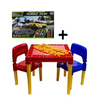 Imagem de Pista De Corrida Retro Autorama Mais Mesa Didática Infantil - Tritec e