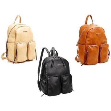 Imagem de Mochila Bolsa Feminina Grande Notebook 15" Escolar Passeio Faculdade A