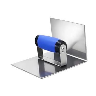 Imagem de Baoblaze Desempenadeira de canto em aço inoxidável para assentamento de tijolos, ferramenta manual com cabo confortável para acabamento de bordas de escadas e, Canto Interno