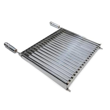 Imagem de Grelha Churrasqueira Argentina Parrilla Inox Premium Com Coletor de Gordura - Bem Grill (70x50)