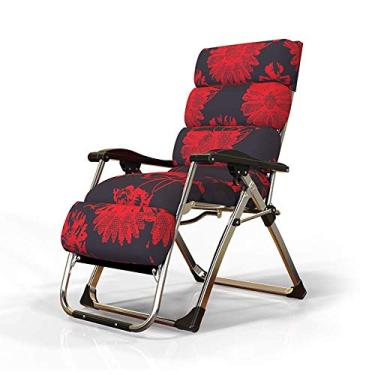 Imagem de LMJYU Cadeira de acampamento, espreguiçadeiras, cadeira dobrável, cadeiras para cochilos de escritório, mulheres grávidas ficam felizes em ir para casa com idosos, cadeira de gravidade zero, cadeira