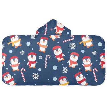 Imagem de Burbuja Toalha de banho com capuz de laço rosa para crianças, toalha de praia de pelúcia macia absorvente para chá de meninas e meninos 3-10 anos, 61 x 127 cm