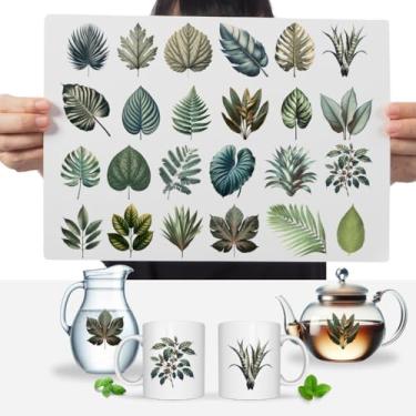 Imagem de Graviarte - Cartela 24 Adesivos Folhas Estilo Vintage Decoração DTF UV