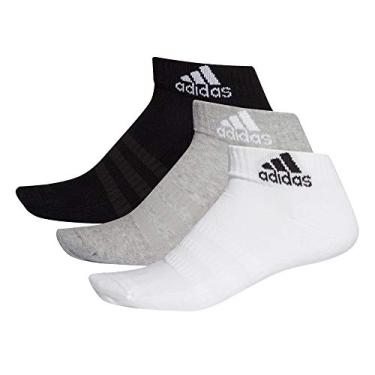 Imagem de Meia Adidas Cushioned Ankle 35 ao 37 Cano Curto Pack com 3 unidades