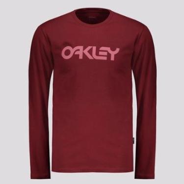 Imagem de Camiseta Oakley Mark II Manga Longa Bordô-Masculino