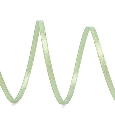 Imagem de 1 rolo, 3 mm/0,11 polegadas DIY fita de cetim acabamento em tecido acessório de roupas artesanais artesanais decoração de casamento casamento embrulho de presente fitas coloridas para amarrar cabelo