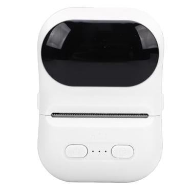 Imagem de Fabater Fabricante de Etiquetas Portátil, Máquina de Fazer Etiquetas de Bolso, Impressora Preta e Branca de Bolso Portátil Com Impressora Térmica de Código de Barras de Aplicativo para (WHITE)