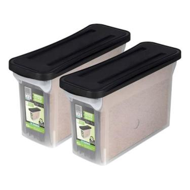 Imagem de 2 Caixa Arquivo Com Tampa Estreito Para Pasta Suspensa Ordene