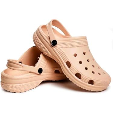 Imagem de Babuche Feminina Masculina Confotavel Croks Sandalia Papete Ortopédico Solado Em Eva (Nude, BR, Adulto, Numérico, 38)