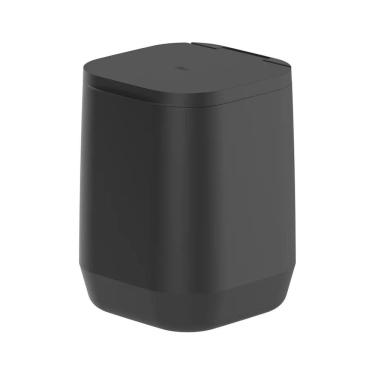 Imagem de Lixeira de Piso ou Parede Aura 6 Litros - Preto - Ou