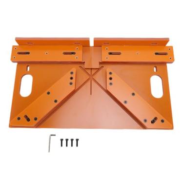 Imagem de LiebeWH Guias de Corte de Revestimento de Porta Ferramenta Assistente de Serra de Esquadria Ajustável Com Placa de 8 Mm de Espessura Cortes Precisos de 45 e 90 Graus para Instalação de