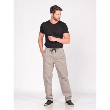 Imagem de Calça masculina Sarja 7910 Cinza-Masculino