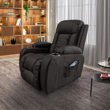 Imagem de Poltrona do Papai com Massagem e Aquecimento Reclinável Miami Balanço 