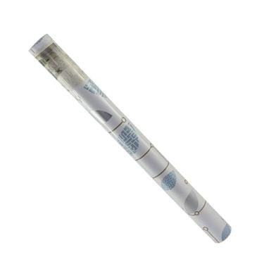 Imagem de Papel de Parede Adesivo em PVC, Flores Labirinto, Material Polipropileno de Vinil, 5 Metros x 45cm, Lavável, Fácil Aplicação, Decoração para Casa