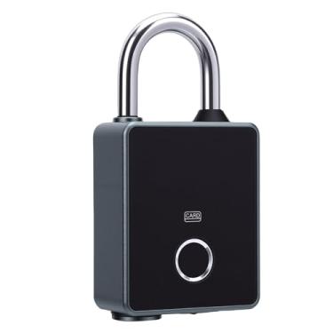 Imagem de Diydeg Armário de Ginástica Com Impressão Digital Inteligente, Combinação de Tela Sensível Ao Toque Inteligente Bloqueio de Impressão Digital Com Cadeado para Portão, Cerca