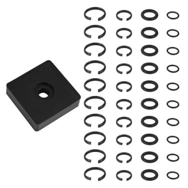 Imagem de 41 anéis de fricção com clipe de anel de retenção de impacto de 9,5 cm e 1,2 cm, inclui ferramenta de instalação de anel de retenção de bigorna compatível com chaves de impacto pneumáticas elétricas