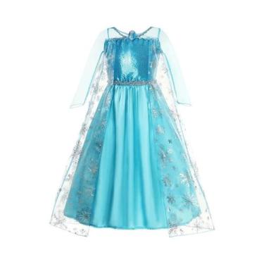 Imagem de Fantasia De Halloween Para Meninas Princesa Elsa Anna Rapunzel Vestido