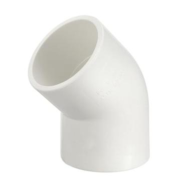 Imagem de DTGN 1 peça de encaixe de PVC de cotovelo de 45 graus, encaixe de tubo de PVC de grau de mobiliário bidirecional SCH40, conector de cotovelo de canto DIY para móveis de construção, conexão de