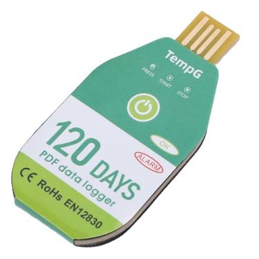 Imagem de Pissente Registrador de Dados de Temperatura USB Monitor de Temperatura Termômetro Com Relatório PDF Resistente à água IP67 Capacidade de Dados 18000 para Contêineres Refrigerados de (120 dias)