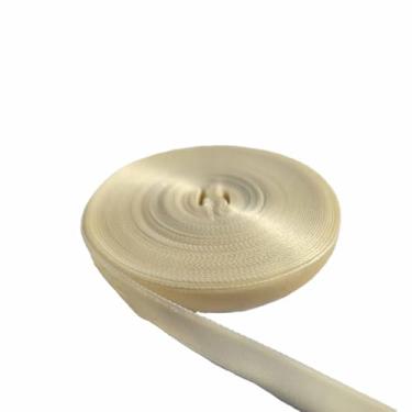 Imagem de FAYADA Fita de veludo bege vintage de 10 metros para árvore de Natal, embrulho de presente, buquê de flores, decorações de guirlanda, fabricação de laços, costura (bege, 10 cm)