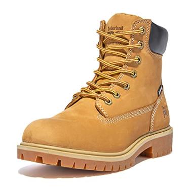 Imagem de Bota industrial feminina Timberland PRO Direct Attach 15 cm bico macio à prova d'água, Wheat Nubuck Leather, 9.5