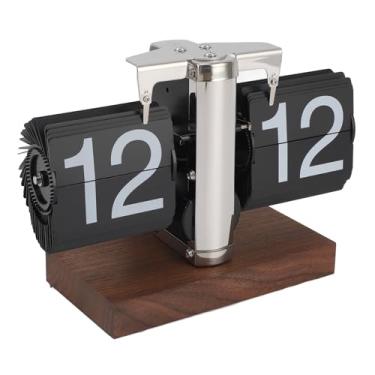 Imagem de TOPINCN Relógio de Mesa Flip, Design retrô Vintage, Relógio Digital Flip Time Com Botão e Almofadas, Indicador de Tempo de Rolagem Automática para Home Office, Escola, Hotel, Decoração