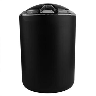 Imagem de ZJchao Conjunto de Acessórios de Banheiro 6 Peças Porta Escova de Dentes de Plástico Lata de Lixo Porta Escova de Vaso Sanitário Caneca para Enxágue para Casa Hotel Organização de (Preto)