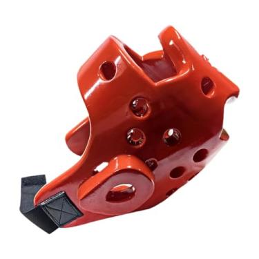 Imagem de oshhni Protetor de Cabeça para Boxe, Confortável, Ventilado e Espessado, Ideal para Taekwondo, Muay Thai e Karatê, Vermelho, L