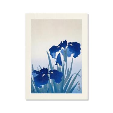 Imagem de Galeria japonesa impressões de arte de parede vintage onda Ukiyo-e pôster Katsushika Hokusai Kanagawa pintura em tela sala de estar decoração de casa (SKU3,50.8x71.1 cm = (50x70cm), sem moldura)