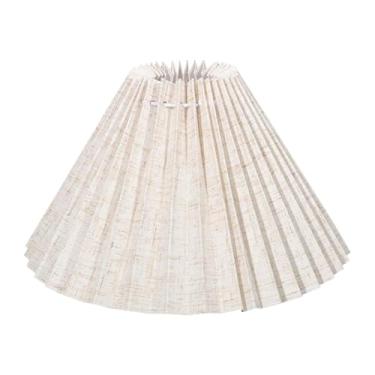 Imagem de Baoblaze Abajur plissado de substituição para decoração moderna e minimalista de casa, capa para luminária de mesa, luminária de chão, de restaurante, de, 54 Pregas
