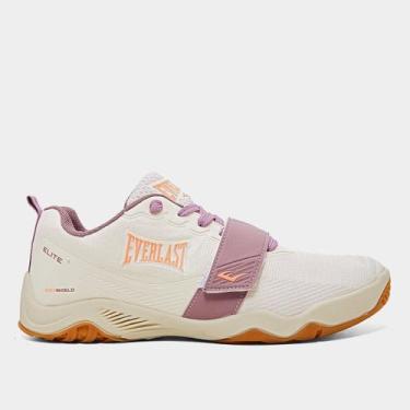 Imagem de Tênis Everlast Elite Feminino, Bege, Lilás, 38