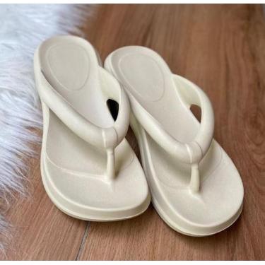 Imagem de Chinelo Feminino Anabela EM EVA Ortopédico Anatomica Super Leve e Conf