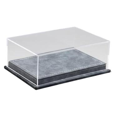 Imagem de Kokiya Caixa Expositora Transparente para Miniaturas de Carros (Escala 1:64) com 3 Vagas de Estacionamento para Objetos de Arte e Colecionáveis, Cinza