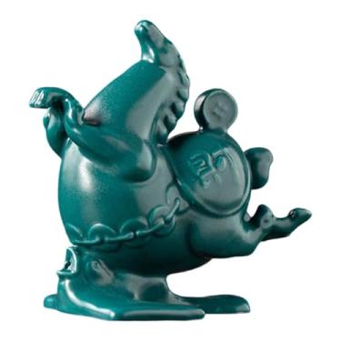 Imagem de WeiLaiKeQi Pequeno queimador de incenso em miniatura de cavalo, peça central para mesa, mini incensário para varetas de incenso, para casa de chá ou lareira, Verde