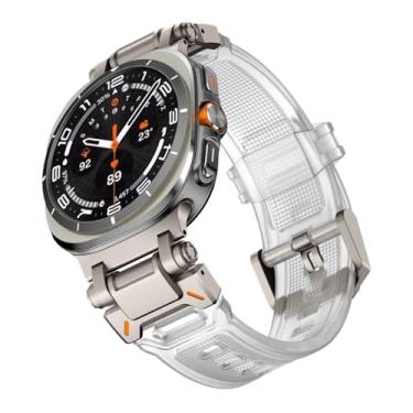 Imagem de AXPTI Pulseira de borracha para Samsung Galaxy Ultra 47 mm Pulseira de silicone macio para Galaxy 7 ULTRA 47 mm Pulseira Correa WatchBANDS, Watch7 ultra 47MM, Ágata