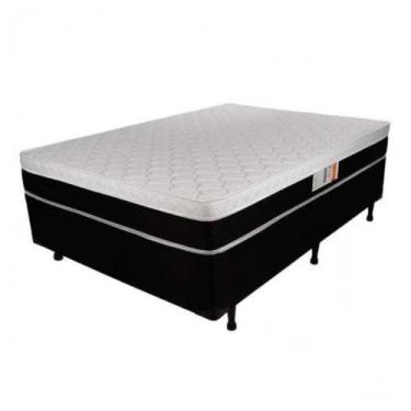 Imagem de Conjunto Box Casal Luckspuma Roma Anti Ácaro 1,38X1.88X0.66m - Móveis 