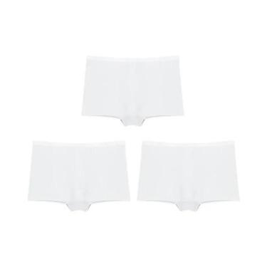Imagem de Calcinhas Esportivas Sem Costura Femininas 3 Peças Em Cores Sólidas Co