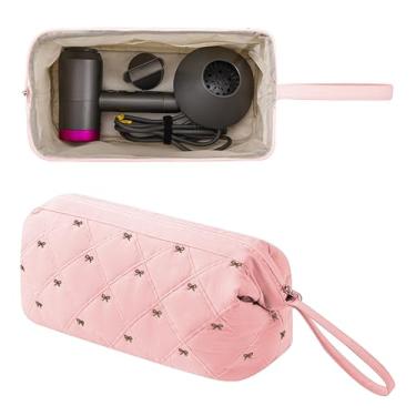 Imagem de ReignSword Bolsa de viagem para ferramentas de cabelo compatível com Shark FlexStyle, Dyson Airwrap, capa de secador de cabelo Revlon, armazenamento de acessórios de estilo de cabelo, organizador à