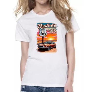 Imagem de Camiseta Baby Look Mustang Route 66, P
