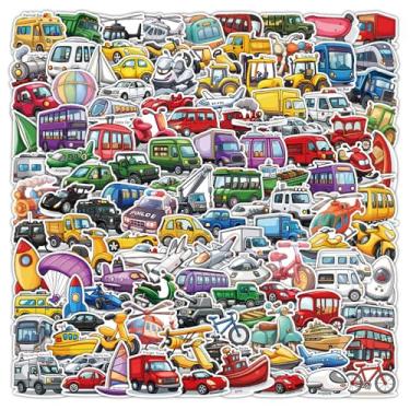 Imagem de 200 adesivos de carro a granel. Adesivos de caminhão para crianças sala de aula meninos meninas escola, pacote de construção, adesivo, presente para lembrancinhas de festa, livro, garrafas de água