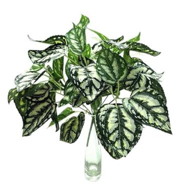 Imagem de Buquê de plantas verdes de plástico simulação casamento grama parede arranjos florais acessórios decoração falsa mesa casa (verde claro)