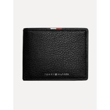 Imagem de Carteira Tommy Hilfiger Masculina Couro Corporate Mini CC Preta-Masculino