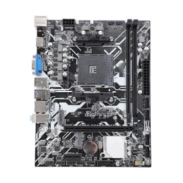 Imagem de RiToEasysports Placa-mãe do Computador, Placa-mãe Atx de Memória Ddr4 de Metal Pcb 64gb para Interface Serial Ata M.2 Nvme do Chip A320
