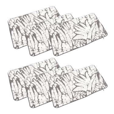 Imagem de AUNMAS 6 Peças de Capas de Almofada, Cinza Claro, Tamanhos Variados, Decoração de Fazenda Com Poliéster Macio à Prova de Rasgos, Design Boêmio Rústico, Cabe Em Vários Móveis para (50,8x30,5cm /