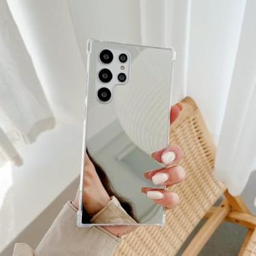 Imagem de Capa de celular luxuosa com espelho para maquiagem para Samsung Galaxy S22 Ultra S21 S24 S25 S23 Plus S 23 FE A52 A54 A, capa traseira à prova de choque, espelho, para Samsung A16
