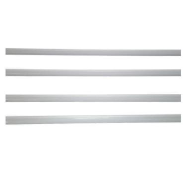 Imagem de Porta Etiqueta Bandeja Gondola Lx 92 Cm Cinza Kit50